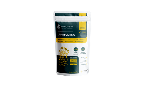 Nanotern Landscaping 500g water retention granules for soil – superabsorbent polymer for lawns, turf and planting